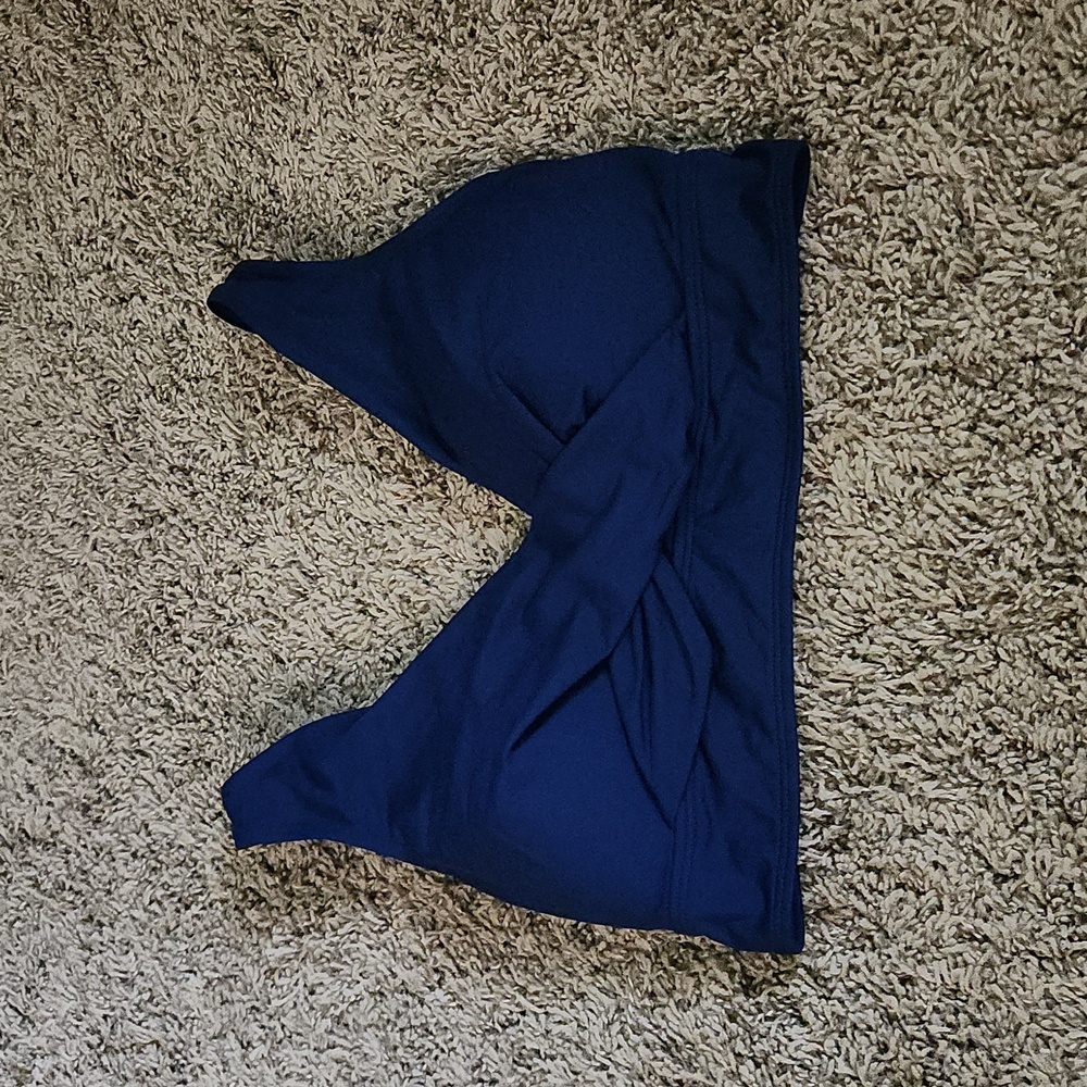 Liz Claiborne Navy Bikini Top